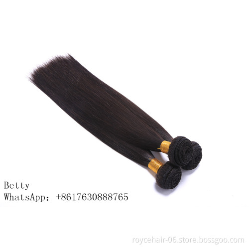 Brazilian Silky Straight Remy Human Hair Weave Closure With Baby Hair , 3 bundles Straight Hair With Closure For Sale